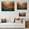thumbnail image 4 of Designart "Coral Blue Bold Mountains Landscape" Modern Print on Natural Pine Wood, 4 of 5