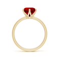 thumbnail image 2 of ANGARA Lab Grown 2.1 Ct Round Ruby Solitaire Classic Engagement Ring for Women in 14K Yellow Gold (Size-8mm) | July Birthstone, Birthday, Anniversary, Jewelry Gift for Women | Lab-Grown Ruby Ring, 2 of 8