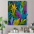 thumbnail image 4 of Vibrant Tropical Leaves Canvas Print, Suitable for Living Room, Office, Dining Room, Entryway, 4 of 8