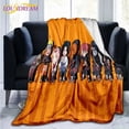 thumbnail image 2 of Manta de franela con estampado de personajes de dibujos animados japoneses famosos, funda de edredón para sofá, ropa de cama de viaje, salida, 2 of 4