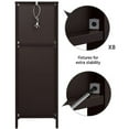 thumbnail image 3 of Alden Design Modern 3 Tiers Adjustable Bathroom Storage Cabinet, Espresso, 3 of 12