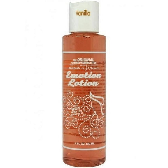 Emotion Lotion Flavored Warming Massage Oil, Vanilla 4 oz
