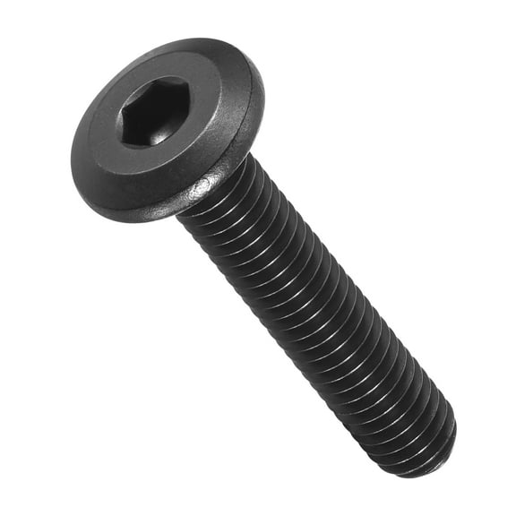 Flat Head Hex Socket Cap Screws Bolts(1/4"-20x1-1/2") 10Pcs, 304 Stainless Steel Hex Socket Furniture Bolts Countersunk Screws - for Furniture Woodworking Project, Black