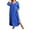 Blue, variant on Avidlove Women Long Nightgowns 3/4 Sleeves Sleepshirt Comfy Full Lenth Sleepwear