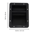 thumbnail image 2 of Minkissy 2pcs Rectangular Handles for Speakers Black Plastic Mounting for Subwoofers, 2 of 8