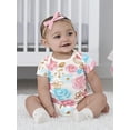 thumbnail image 2 of Gerber Baby Neutral Short Sleeve Onesies Bodysuits, 4-Pack, Sizes Newborn - 24 Months, 2 of 11