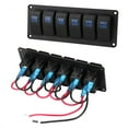 thumbnail image 4 of 6-Gang LED Urable Rocker Switch Panel Aluminum Panel Rocker Switch For, 4 of 8