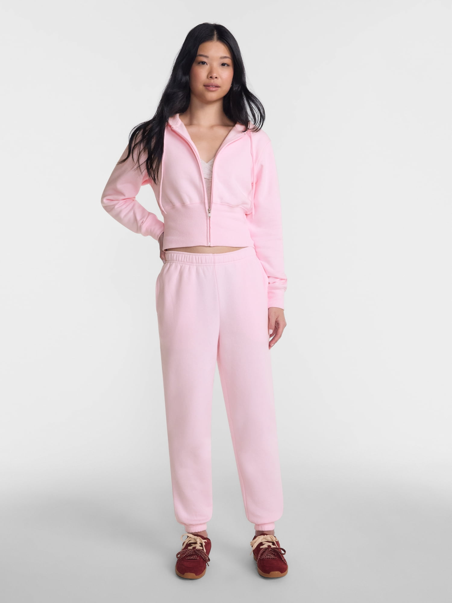 No Boundaries Fleece Joggers, 26.5", 28.5'', 30.5" Inseams, Women's & Women's Plus XXS-4X
