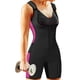 thumbnail image 5 of Mujeres neopreno sudor cuerpo Shaper con cremallera Sauna quemador de grasa Negro M jinwen Traje de sauna para mujer, 5 of 8