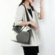 thumbnail image 2 of Bolso de lona informal para mujer, bolso cruzado portátil de moda, bolso de hombro con costuras de moda en contraste de color, bolso para mujer, 2 of 6