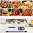 thumbnail image 4 of 14" Stainless Steel Electric Griddle, Full Flat Teppanyaki Grill with Accessories, Countertop Cooking Plate for Home & Commercial Use, 4 of 8
