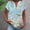 Light Blue, variant on GaThRRgYP Plus Size Tops for Women Dressy,Women Casual Printed Short Sleeve Button Home V-Neck T-shirt Blouses Purple S