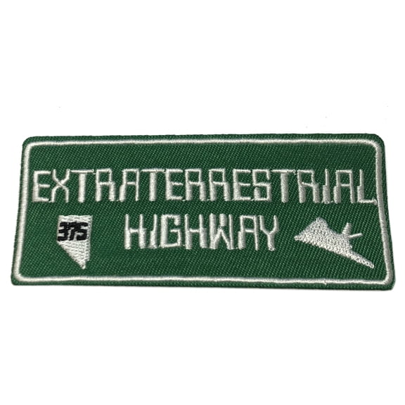 Extraterrestrial Highway Embroidered Patch Iron/Sew-On Applique X-Files Cryptid