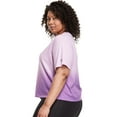 thumbnail image 2 of Champion Women's Cropped Ombr? Short Sleeve T-Shirt Top, Blue, 1X, 2 of 4