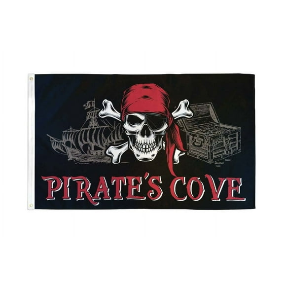 Pirate's Cove Flag 3x5ft Poly