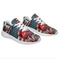 thumbnail image 6 of Cardinal Patriotic Shoes God Bless America Print Sneakers Lightweight Comfortable Running Shoes for Men Women White Size 7, 6 of 7