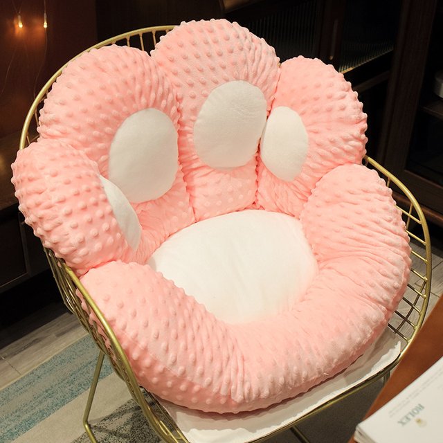 INS Bear&Cat Paw Pillow Animal Seat Cushion Stuffed Plush Sofa Indoor Floor Home Chair Decor Winter Children Girls Lovely Giftpink570x80cm Deng Xun unisex