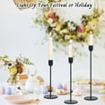 thumbnail image 6 of NestE Black Tall Candle Candlestick Holder, Decorative Candlestick Holder for Wedding, Dinning, Party, Fits 3/4 inch Thick Candle&Led Candles, 6 of 14