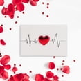 thumbnail image 4 of Valentines Day Exclusive Heartbeat Love Card for Expressing Deep and Sweet Affection Romantic Greeting Message Note Couples Gift Idea Anniversary Wedding Party Celebration Present, 4 of 4