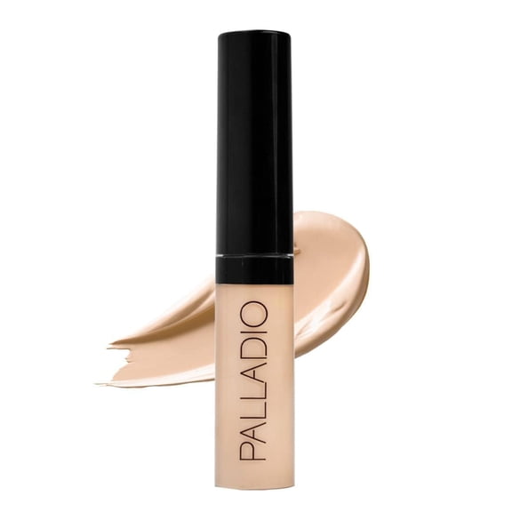 Palladio Liquid Concealer, Porcelain, 0.35 oz, Creamy Face and Eye Concealer, Evens Skin Tone, Conceals Blemishes, Dark Circles and Fine Lines
