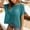 Green, variant on Women’s Hollow Out Knit Top, Casual Short Sleeve Mesh T Shirt, Breathable Summer Beach Cover Up Tee For Daily Wear Green XL