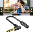 thumbnail image 4 of lanema 1/4inch Extension Cable,6.35mm 1/4" TRS Male to Female Stereo Adapters,Headphones Guitar Right Angle Extension Cable, 4 of 11