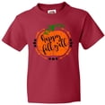 thumbnail image 3 of Inktastic Happy Fall Y'all Pumpkin Youth T-Shirt, 3 of 5