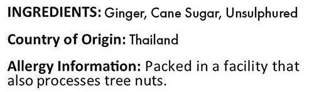 Anna and Sarah Unsulphured Crystallized Ginger Chunks in Resealable Bag, 2lbs