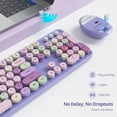 thumbnail image 2 of Combo de teclado y ratón Guffercty GTSP Wireless Purple, 2 of 6