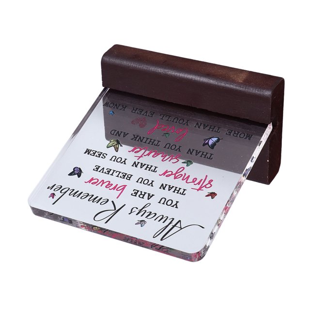 Letrero Decorativo De Escritorio, Estilo Rústico, Proverbio Vintage, Letrero Decorativo De Mesa Transparente Para Estantería Para Mesa De Centro