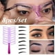 thumbnail image 1 of Kit de plantillas para cejas 8 formas | Asistente de dibujo de cejas para principiantes y artistas del maquillaje | Juego de tarjetas de cejas reutilizables de mano | Herramienta de plantilla de, 1 of 7
