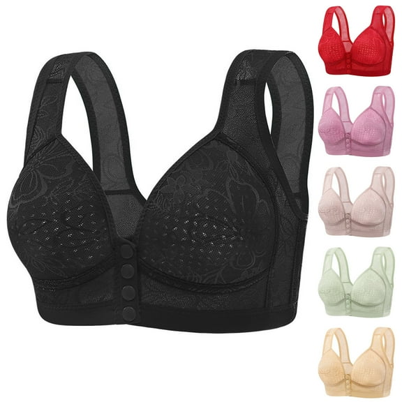 Paiwinds Women's Plus Size Lace Underwire Bra, Push-Up with Gathering Support and Side Smoothing, Stylish for Daily Wear with a Touch of Sophisticated