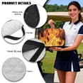 thumbnail image 6 of Psesaysky Universal Golf Cart Seat Covers for EZGO, Breathable Golf Seat Blanket with 4 Pockets and Handle Fits for Yamaha, Club Car and Other 2 Person Seats (Burning Flame), 6 of 8