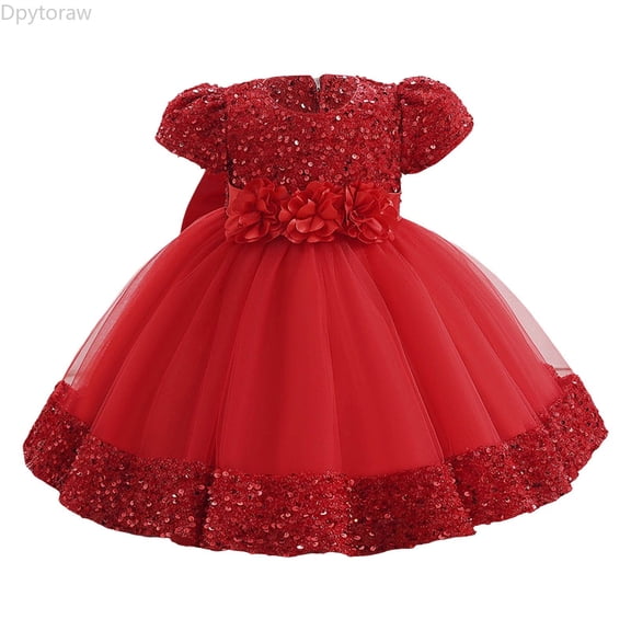 Dpytoraw Children's Mesh Dress Dress Stylish Little Girl Dress Girls Floral Dresses Size 3-4 Years