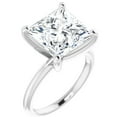 thumbnail image 2 of 2 Carat Princess Lab Grown Diamond Engagement Ring Solitaire 14k Gold, 2 of 5