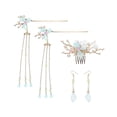 thumbnail image 1 of a refined product description for your **5pcs Chinese Tassel Hair Sticks Set**:\n\n \n\n### **5pcs Chinese Tassel Hair Sticks Set – Floral Hair Comb &, 1 of 3