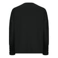 thumbnail image 6 of Olyvenn Womens Long Sleeve Shirts Lace Top Dressy Business Casual Blouses Spring Fashion Outfits Clothes Waffle Puff Sleeve Tops Black 6, 6 of 9