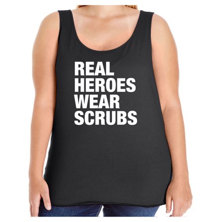 

Real Heroes Wear Scrubs Womens Tank Top