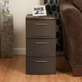 thumbnail image 4 of Sterilite 3 Drawer Decorative Plastic Weave Storage Tower, 6-Pack, Espresso Brown, 4 of 8