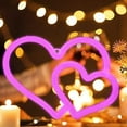 thumbnail image 7 of Morttic Heart Neon Sign, Battery Operated or USB Powered LED Neon Light for Party, Home Decoration Lamp, Valentine's Day, Party, Wedding,Mother's Day, Bedroom Decor (A), 7 of 7