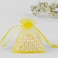 thumbnail image 4 of HCTSHG 120 Pieces Jewelry Candy Bags, 2.76x3.54 inch Small Mesh Candy Gift Bags, Organza Favor Gift Pouches with Drawstrings for Weddings Parties and Valentine's Day, 4 of 5