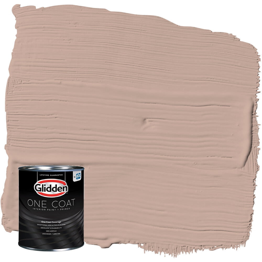 Glidden One Coat Interior Paint and Primer, Taupe Tapestry / Orange, 1 ...