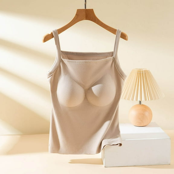 onlyliua Sleeveless Tops for Women Summer Solid Color Crew Neck Camisole Blouses Casual Loose Fit Sleeveless Spaghetti Straps Blouses Summer Savings Clearance