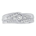 thumbnail image 2 of KATARINA 14K White Gold 1/2 cttw Diamond Bridal Twist Engagement Set (G-H, SI2-I1), 2 of 5
