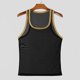thumbnail image 4 of pstuiky Camiseta sin mangas para hombre, Camiseta informal de verano para hombre, de color liso, sin mangas, con cuello redondo Tops elegantes para mujer l, 4 of 9