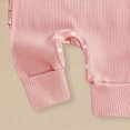 thumbnail image 6 of CAUYDY Newborn Baby Girls Romper Outfits Letter Daddy's Girl Print Ruffle Jumpsuit Bodysuit Fall Winter Clothes(L101-Light Pink,0-3 M), 6 of 7