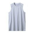 thumbnail image 2 of Haoxianjian Mens Mesh Vests Crewneck Sleeveless Tank Tops Breathable Muscle Shirts Workout Tank Tops Sleeveless Tee Shirts Men Running Beach Loose Fits Tee S-XXXL, 2 of 6