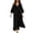 Black, variant on Sheghy Summer Dresses for Women 2026 Autumn Winter Deep V Neck Flowy Relaxed Fit Boho Midi Dress Black S