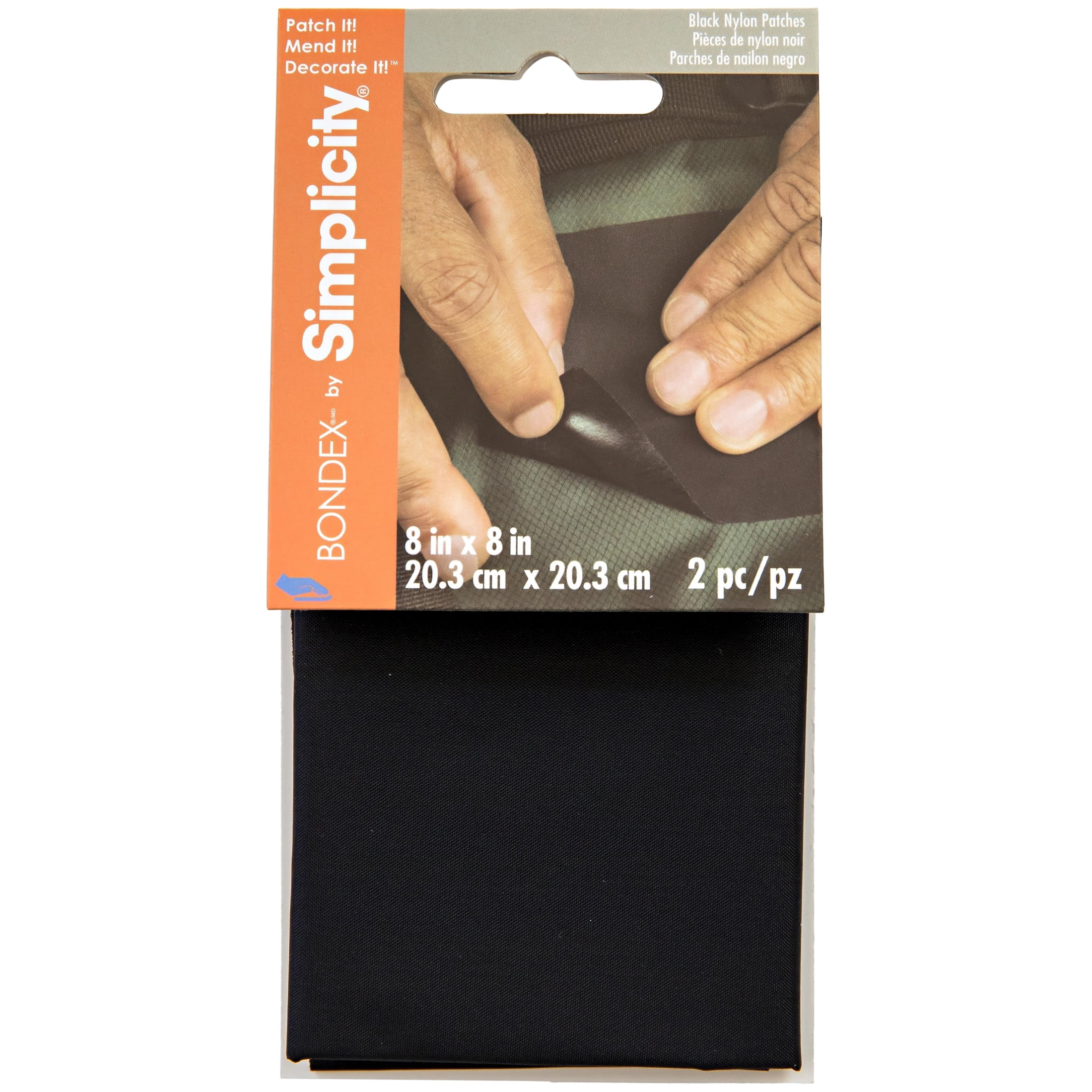 Bondex Black 8"x 8" Peel and Stick Pressure Sensitive Patches, 2 Pieces