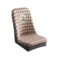 thumbnail image 5 of Fundas de Asiento Impresas Universal Decorativas Transpirables Resistentes Al Desgaste Fundas Elásticas para Sillas de Comedor Sala de Est Marrón yotijar Cubierta de asiento, 5 of 5